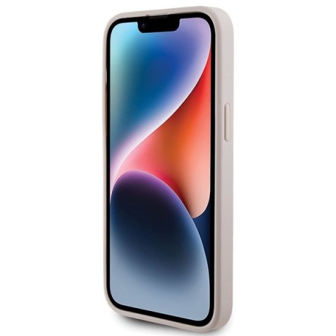 Guess nakładka do iPhone 15 Pro Max 6,7" GUHCP15XG4GFPI różowa HC PU 4G Metal Logo Guess nakładka do iPhone 15 Pro Max 6,7" GUHCP15XG4GFPI różowa HC PU 4G Metal Logo