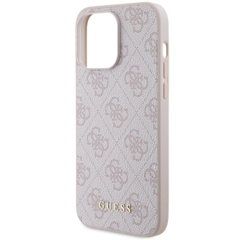 Guess nakładka do iPhone 15 Pro Max 6,7" GUHCP15XG4GFPI różowa HC PU 4G Metal Logo Guess nakładka do iPhone 15 Pro Max 6,7" GUHCP15XG4GFPI różowa HC PU 4G Metal Logo