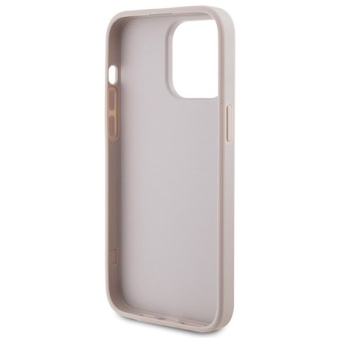 Guess nakładka do iPhone 15 Pro Max 6,7" GUHCP15XG4GFPI różowa HC PU 4G Metal Logo Guess nakładka do iPhone 15 Pro Max 6,7" GUHCP15XG4GFPI różowa HC PU 4G Metal Logo
