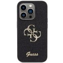 Guess nakładka do iPhone 15 Pro Max 6,7" GUHCP15XHG4SGK czarna HC Fixed Glitter Big 4G