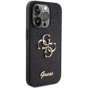 Guess nakładka do iPhone 15 Pro Max 6,7" GUHCP15XHG4SGK czarna HC Fixed Glitter Big 4G