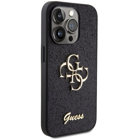 Guess nakładka do iPhone 15 Pro Max 6,7" GUHCP15XHG4SGK czarna HC Fixed Glitter Big 4G Guess nakładka do iPhone 15 Pro Max 6,7" GUHCP15XHG4SGK czarna HC Fixed Glitter Big 4G