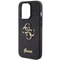 Guess nakładka do iPhone 15 Pro Max 6,7" GUHCP15XHG4SGK czarna HC Fixed Glitter Big 4G