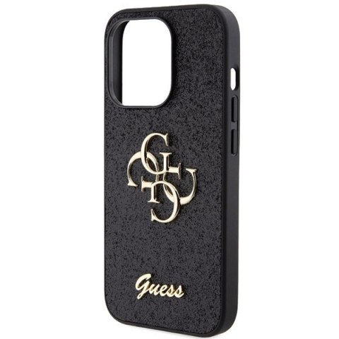 Guess nakładka do iPhone 15 Pro Max 6,7" GUHCP15XHG4SGK czarna HC Fixed Glitter Big 4G Guess nakładka do iPhone 15 Pro Max 6,7" GUHCP15XHG4SGK czarna HC Fixed Glitter Big 4G