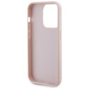 Guess nakładka do iPhone 15 Pro Max 6,7" GUHCP15XPSQSQSP różowa HC PU Quilted Metal Logo