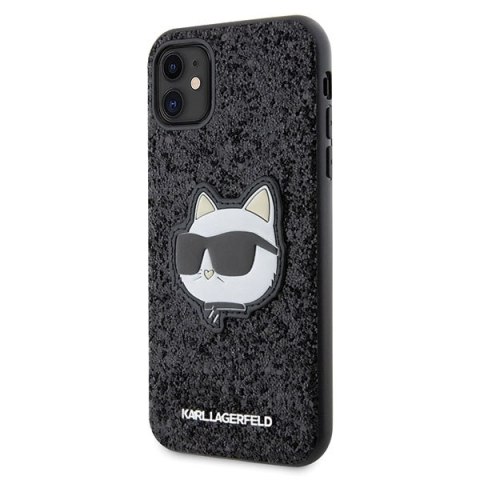 Karl Lagerfeld nakładka do iPhone 11 / XR KLHCN61G2CPK czarna hardcase Glitter Choupette Patch Karl Lagerfeld nakładka do iPhone 11 / XR KLHCN61G2CPK czarna hardcase Glitter Choupette Patch
