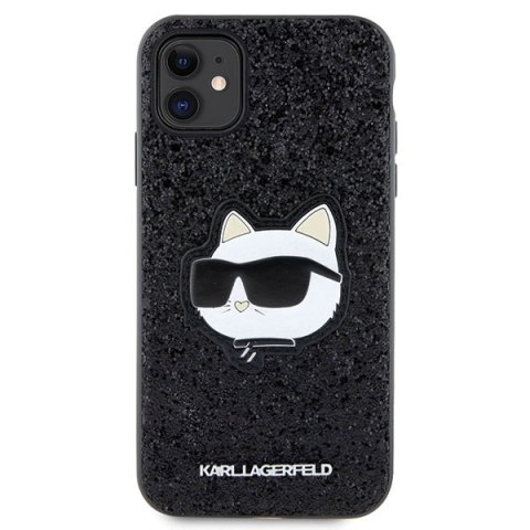 Karl Lagerfeld nakładka do iPhone 11 / XR KLHCN61G2CPK czarna hardcase Glitter Choupette Patch Karl Lagerfeld nakładka do iPhone 11 / XR KLHCN61G2CPK czarna hardcase Glitter Choupette Patch