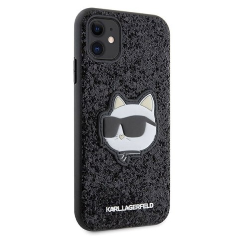 Karl Lagerfeld nakładka do iPhone 11 / XR KLHCN61G2CPK czarna hardcase Glitter Choupette Patch Karl Lagerfeld nakładka do iPhone 11 / XR KLHCN61G2CPK czarna hardcase Glitter Choupette Patch