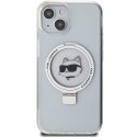 Karl Lagerfeld nakładka do iPhone 15 6,1" KLHMP15SHMRSCHH biała HC Magsafe Ringstand CH