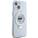 Karl Lagerfeld nakładka do iPhone 15 6,1" KLHMP15SHMRSCHH biała HC Magsafe Ringstand CH