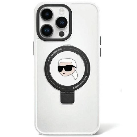 Karl Lagerfeld nakładka do iPhone 15 6,1" KLHMP15SHMRSKHH biała HC Magsafe Ringstand KH Karl Lagerfeld nakładka do iPhone 15 6,1" KLHMP15SHMRSKHH biała HC Magsafe Ringstand KH