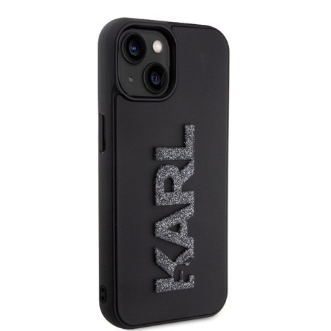 Karl Lagerfeld nakładka do iPhone 15 Plus 6,7" KLHCP15M3DMBKCK czarna HC 3D Logo Glitter Karl Lagerfeld nakładka do iPhone 15 Plus 6,7" KLHCP15M3DMBKCK czarna HC 3D Logo Glitter