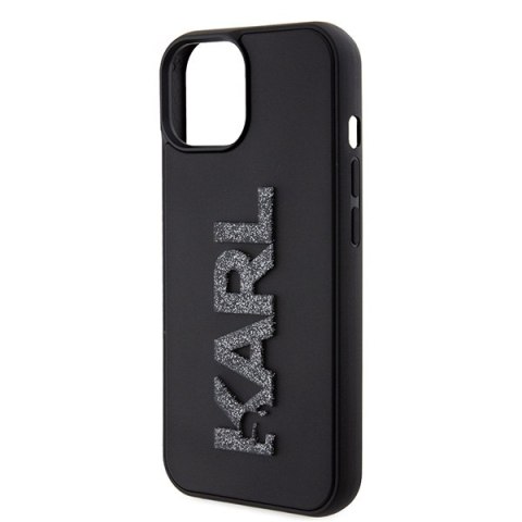 Karl Lagerfeld nakładka do iPhone 15 Plus 6,7" KLHCP15M3DMBKCK czarna HC 3D Logo Glitter Karl Lagerfeld nakładka do iPhone 15 Plus 6,7" KLHCP15M3DMBKCK czarna HC 3D Logo Glitter