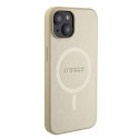 Guess nakładka do iPhone 15 Plus 6,7" GUHMP15MPSAHMCB złota hardcase Saffiano MagSafe