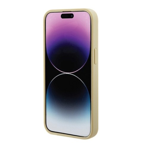 Guess nakładka do iPhone 15 Plus 6,7" GUHMP15MPSAHMCB złota hardcase Saffiano MagSafe Guess nakładka do iPhone 15 Plus 6,7" GUHMP15MPSAHMCB złota hardcase Saffiano MagSafe