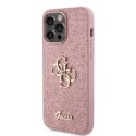 Guess nakładka do iPhone 15 Pro 6,1" GUHCP15LHG4SGP różowa hardcase Glitter Script Big 4G