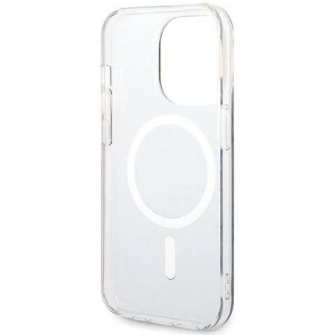 Guess nakładka do iPhone 15 Pro 6,1" GUHMP15LH4STK czarna HC MAGSAFE IML 4G B Guess nakładka do iPhone 15 Pro 6,1" GUHMP15LH4STK czarna HC MAGSAFE IML 4G B