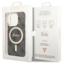 Guess nakładka do iPhone 15 Pro 6,1" GUHMP15LH4STK czarna HC MAGSAFE IML 4G B