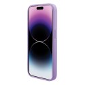 Guess nakładka do iPhone 15 Pro 6,1" GUHMP15LPSAHMCU fioletowa hardcase Saffiano MagSafe