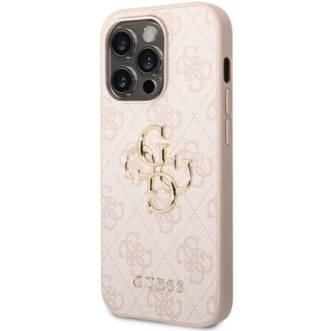Guess nakładka do iPhone 15 Pro Max 6,7" GUHCP15X4GMGPI różowa hardcase 4G Big Metal Logo Guess nakładka do iPhone 15 Pro Max 6,7" GUHCP15X4GMGPI różowa hardcase 4G Big Metal Logo