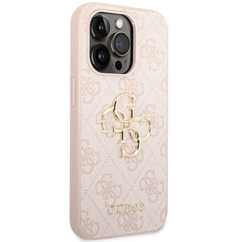 Guess nakładka do iPhone 15 Pro Max 6,7" GUHCP15X4GMGPI różowa hardcase 4G Big Metal Logo Guess nakładka do iPhone 15 Pro Max 6,7" GUHCP15X4GMGPI różowa hardcase 4G Big Metal Logo
