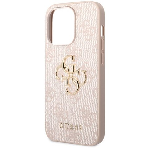 Guess nakładka do iPhone 15 Pro Max 6,7" GUHCP15X4GMGPI różowa hardcase 4G Big Metal Logo Guess nakładka do iPhone 15 Pro Max 6,7" GUHCP15X4GMGPI różowa hardcase 4G Big Metal Logo