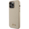 Guess nakładka do iPhone 15 Pro Max 6,7" GUHCP15XPGMCSD złota hardcase Glitter Glossy Script