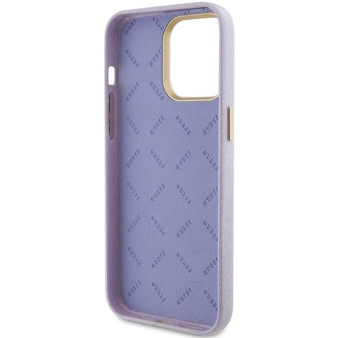 Guess nakładka do iPhone 15 Pro Max 6,7" GUHCP15XPGMCSL liliowa hardcase Glitter Glossy Script Guess nakładka do iPhone 15 Pro Max 6,7" GUHCP15XPGMCSL liliowa hardcase Glitter Glossy Script