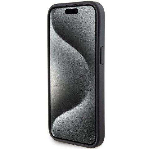 Karl Lagerfeld nakładka do iPhone 15 6,1" KLHCP15SGSACHPK czarna HC GRIPSTAND SAFFIANO CHOUPETTE PINS Karl Lagerfeld nakładka do iPhone 15 6,1" KLHCP15SGSACHPK czarna HC GRIPSTAND SAFFIANO CHOUPETTE PINS