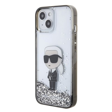Karl Lagerfeld nakładka do iPhone 15 6,1" KLHCP15SLKKNSK transparentna hardcase Liquid Glitter Ikonik Karl Lagerfeld nakładka do iPhone 15 6,1" KLHCP15SLKKNSK transparentna hardcase Liquid Glitter Ikonik