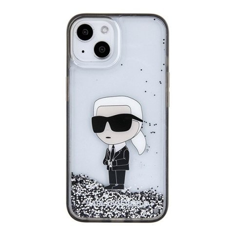 Karl Lagerfeld nakładka do iPhone 15 6,1" KLHCP15SLKKNSK transparentna hardcase Liquid Glitter Ikonik Karl Lagerfeld nakładka do iPhone 15 6,1" KLHCP15SLKKNSK transparentna hardcase Liquid Glitter Ikonik