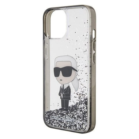 Karl Lagerfeld nakładka do iPhone 15 6,1" KLHCP15SLKKNSK transparentna hardcase Liquid Glitter Ikonik Karl Lagerfeld nakładka do iPhone 15 6,1" KLHCP15SLKKNSK transparentna hardcase Liquid Glitter Ikonik