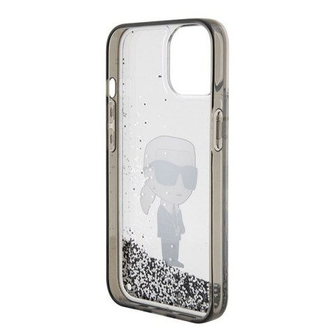 Karl Lagerfeld nakładka do iPhone 15 6,1" KLHCP15SLKKNSK transparentna hardcase Liquid Glitter Ikonik Karl Lagerfeld nakładka do iPhone 15 6,1" KLHCP15SLKKNSK transparentna hardcase Liquid Glitter Ikonik