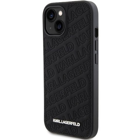 Karl Lagerfeld nakładka do iPhone 15 6,1" KLHCP15SPQKPMK czarna HC QUILTED K PATTERN Karl Lagerfeld nakładka do iPhone 15 6,1" KLHCP15SPQKPMK czarna HC QUILTED K PATTERN