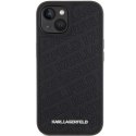 Karl Lagerfeld nakładka do iPhone 15 6,1" KLHCP15SPQKPMK czarna HC QUILTED K PATTERN