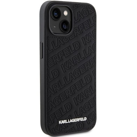 Karl Lagerfeld nakładka do iPhone 15 6,1" KLHCP15SPQKPMK czarna HC QUILTED K PATTERN Karl Lagerfeld nakładka do iPhone 15 6,1" KLHCP15SPQKPMK czarna HC QUILTED K PATTERN