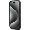 Karl Lagerfeld nakładka do iPhone 15 6,1" KLHCP15SPQKPMK czarna HC QUILTED K PATTERN