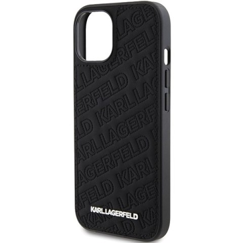 Karl Lagerfeld nakładka do iPhone 15 6,1" KLHCP15SPQKPMK czarna HC QUILTED K PATTERN Karl Lagerfeld nakładka do iPhone 15 6,1" KLHCP15SPQKPMK czarna HC QUILTED K PATTERN