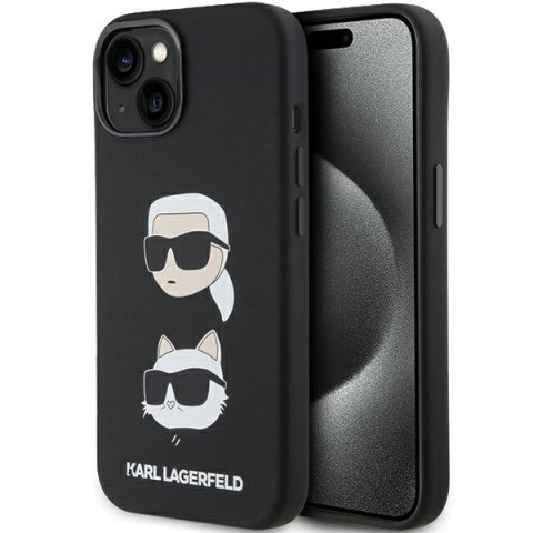 Karl Lagerfeld nakładka do iPhone 15 Plus 6,7" KLHCP15MSDHKCNK czarna HC SILICONE KC Karl Lagerfeld nakładka do iPhone 15 Plus 6,7" KLHCP15MSDHKCNK czarna HC SILICONE KC