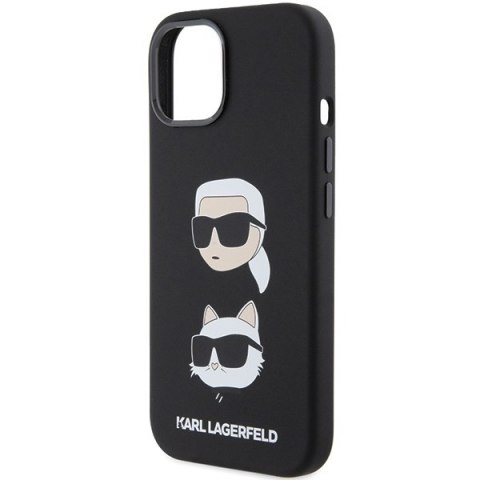 Karl Lagerfeld nakładka do iPhone 15 Plus 6,7" KLHCP15MSDHKCNK czarna HC SILICONE KC Karl Lagerfeld nakładka do iPhone 15 Plus 6,7" KLHCP15MSDHKCNK czarna HC SILICONE KC