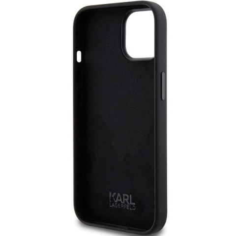 Karl Lagerfeld nakładka do iPhone 15 Plus 6,7" KLHCP15MSMHCNPK czarna HC SILICONE C METAL PIN Karl Lagerfeld nakładka do iPhone 15 Plus 6,7" KLHCP15MSMHCNPK czarna HC SILICONE C METAL PIN