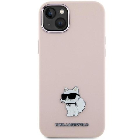 Karl Lagerfeld nakładka do iPhone 15 Plus 6,7" KLHCP15MSMHCNPP różowa HC SILICONE C METAL PIN Karl Lagerfeld nakładka do iPhone 15 Plus 6,7" KLHCP15MSMHCNPP różowa HC SILICONE C METAL PIN