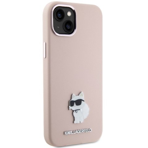 Karl Lagerfeld nakładka do iPhone 15 Plus 6,7" KLHCP15MSMHCNPP różowa HC SILICONE C METAL PIN Karl Lagerfeld nakładka do iPhone 15 Plus 6,7" KLHCP15MSMHCNPP różowa HC SILICONE C METAL PIN
