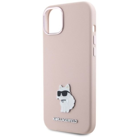 Karl Lagerfeld nakładka do iPhone 15 Plus 6,7" KLHCP15MSMHCNPP różowa HC SILICONE C METAL PIN Karl Lagerfeld nakładka do iPhone 15 Plus 6,7" KLHCP15MSMHCNPP różowa HC SILICONE C METAL PIN