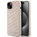 Karl Lagerfeld nakładka do iPhone 15 Plus 6,7" różowa KLHCP15MPQKPMP HC QUILTED K PATTERN