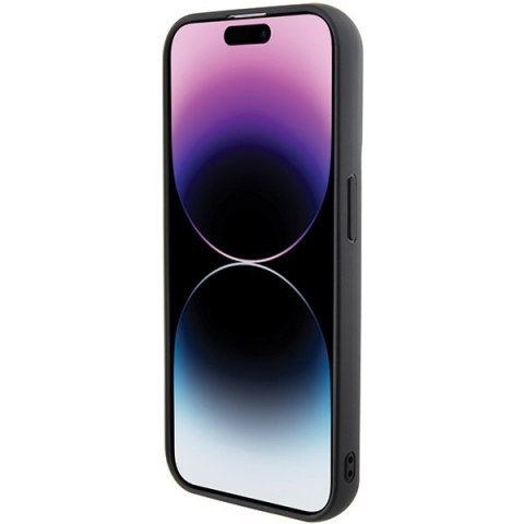 Karl Lagerfeld nakładka do iPhone 15 Pro 6,1" KLHCP15LGSAKCPK czarna HC GRIPSTAND SAFFIANO KC PINS Karl Lagerfeld nakładka do iPhone 15 Pro 6,1" KLHCP15LGSAKCPK czarna HC GRIPSTAND SAFFIANO KC PINS