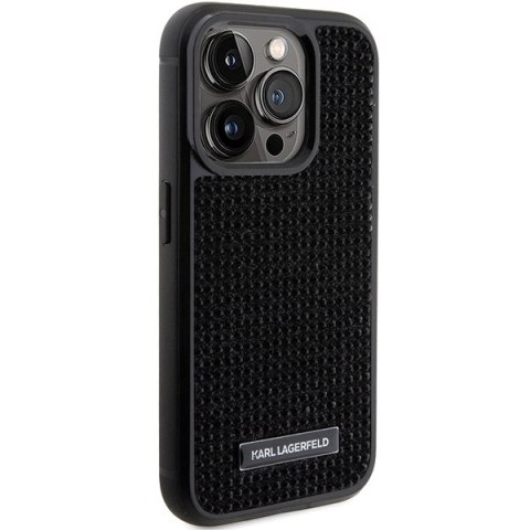 Karl Lagerfeld nakładka do iPhone 15 Pro 6,1" KLHCP15LHDSPLK czarna hardcase Rhinestone Logo Metal Plate Karl Lagerfeld nakładka do iPhone 15 Pro 6,1" KLHCP15LHDSPLK czarna hardcase Rhinestone Logo Metal Plate