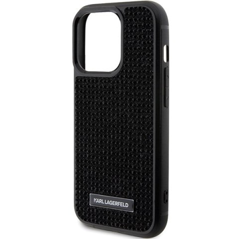 Karl Lagerfeld nakładka do iPhone 15 Pro 6,1" KLHCP15LHDSPLK czarna hardcase Rhinestone Logo Metal Plate Karl Lagerfeld nakładka do iPhone 15 Pro 6,1" KLHCP15LHDSPLK czarna hardcase Rhinestone Logo Metal Plate
