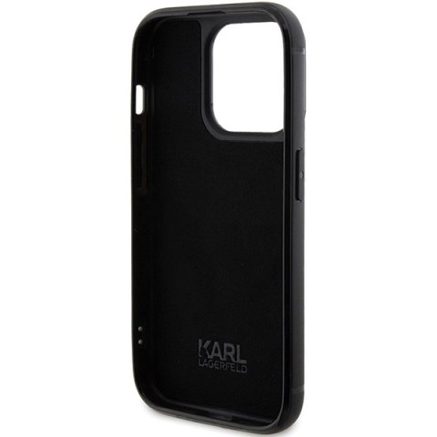 Karl Lagerfeld nakładka do iPhone 15 Pro 6,1" KLHCP15LHDSPLK czarna hardcase Rhinestone Logo Metal Plate Karl Lagerfeld nakładka do iPhone 15 Pro 6,1" KLHCP15LHDSPLK czarna hardcase Rhinestone Logo Metal Plate