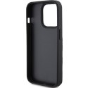 Karl Lagerfeld nakładka do iPhone 15 Pro 6,1" KLHCP15LSAKCNSCK czarna hardcase Saffiano Cardslots and Stand Monogram Choupette